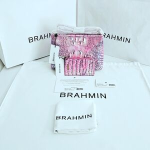 NWT Brahmin PURPLE IRIS Lorelei w/ Lennon Wallet